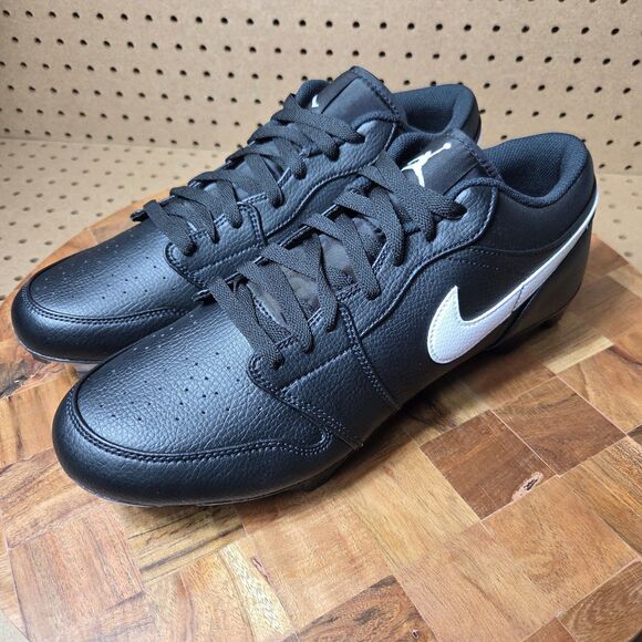 Nike Air Jordan 1 Low TD Black White Football Cleats FJ6245-001 Men’s Size 13.5 main image 9